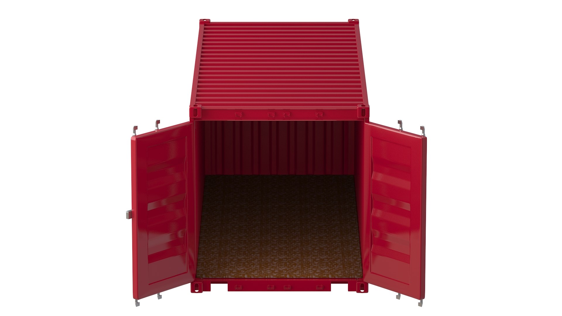 3D Model 20 Ft Container Red - TurboSquid 2107052