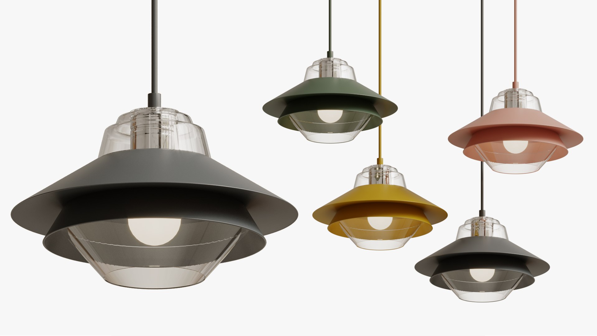3D Model Jakob Get Saucy With It Pendant Lamp- Product - TurboSquid 2163922