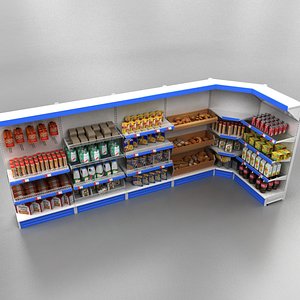 3d model shelves products