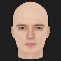 Low Poly Asa Butterfield Head