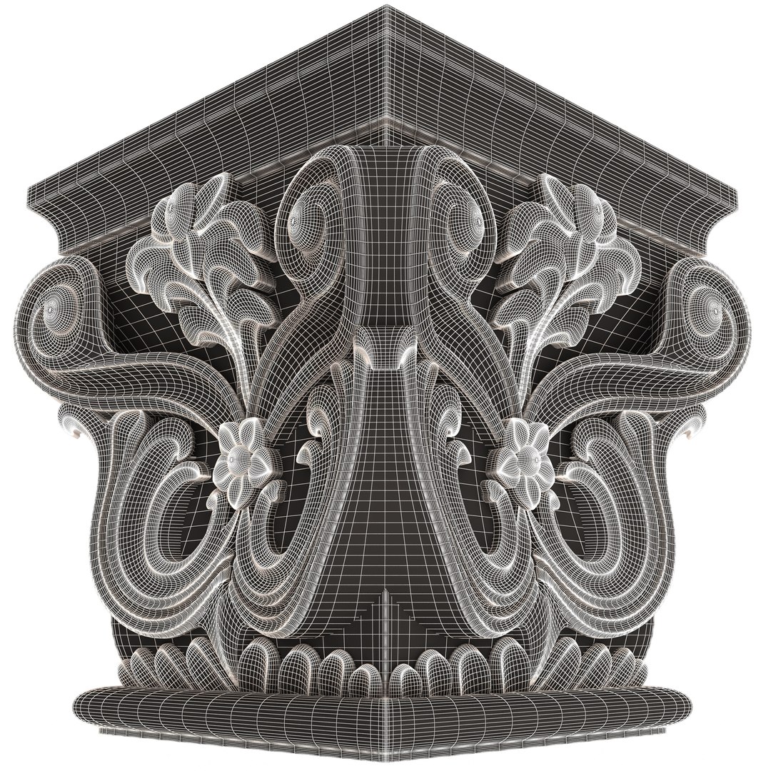 Carved Capital 0702 3D model https://p.turbosquid.com/ts-thumb/q5/RGbpAh/Eh/wireframehighcarvedcapital07021/jpg/1662836515/1920x1080/fit_q87/65be34d4f1f9b3a501f08c42883a0ab2252f8f50/wireframehighcarvedcapital07021.jpg