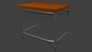 cartoony table school 3d 3ds