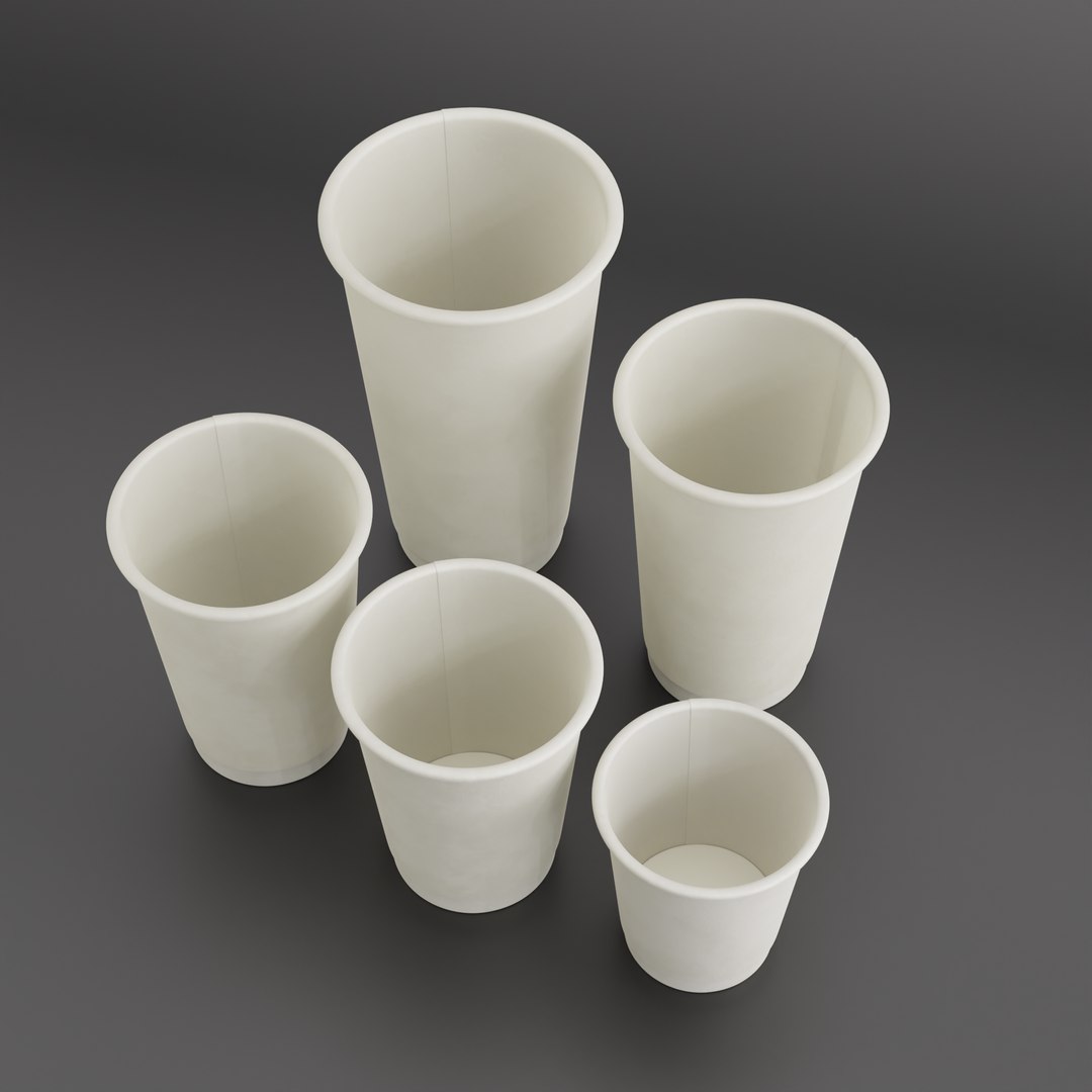 Paper Cup Collection 3D Model - TurboSquid 2143901