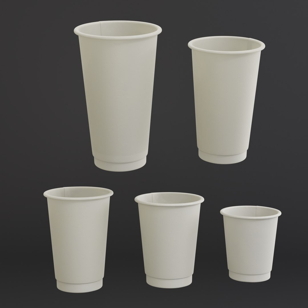 Paper Cup Collection 3D Model - TurboSquid 2143901