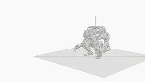 Mech Worker 3D Model 3D model