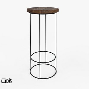 3d model denton bar stool seat