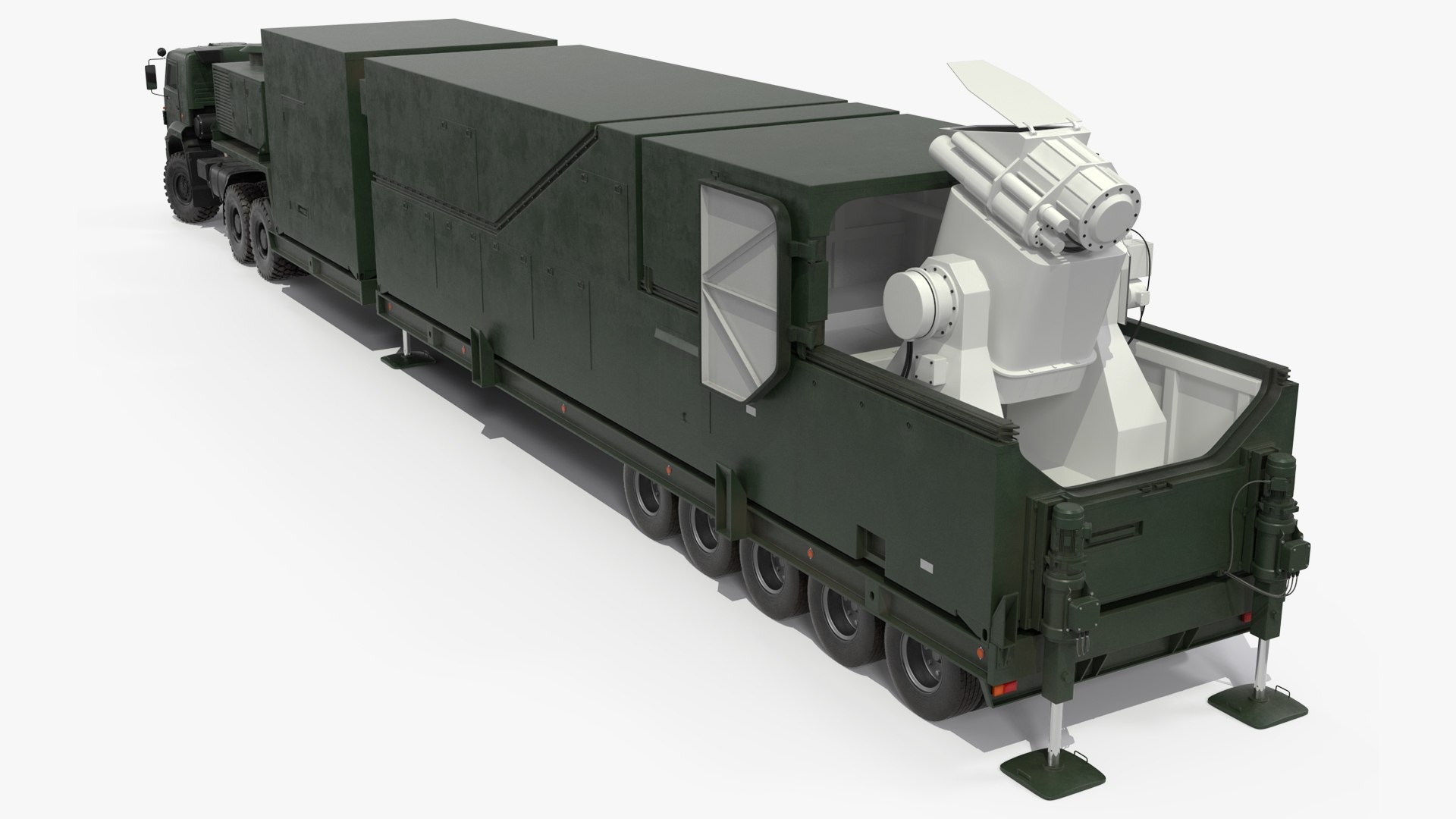 Peresvet Combat Laser Complex Rigged 3D model preview