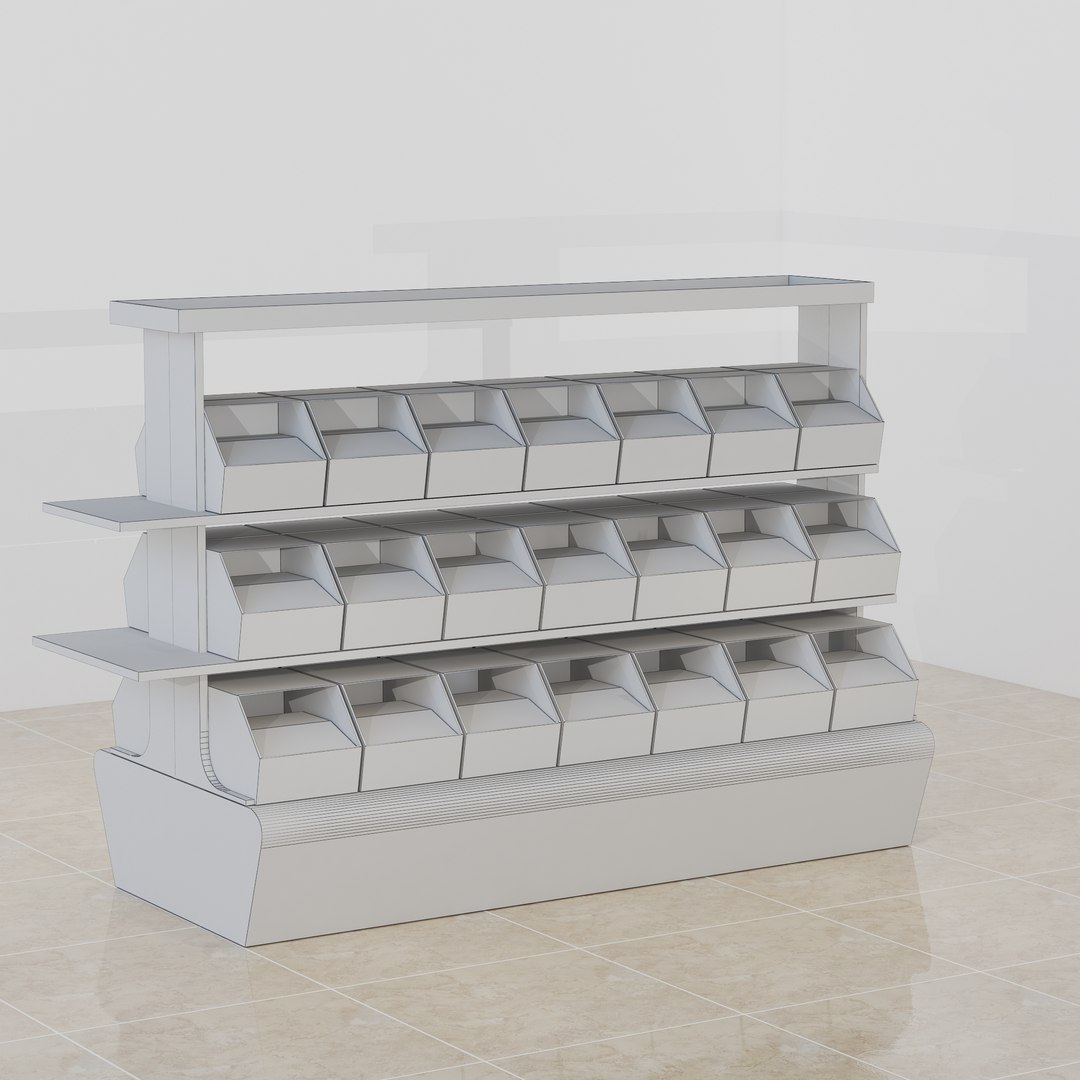 Modern Nuts And Spices Stand 3D Model - TurboSquid 2122044