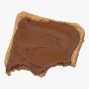 toast dark chocolate 02 3D model