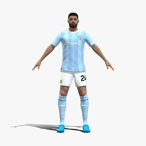 3D Rigged Josko Gvardiol Manchester City 2024 3D model