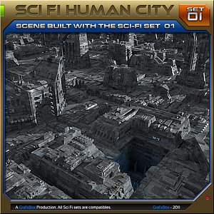 scenes cities 3d obj