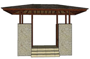 3d model gate gazebo