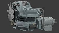 Engine The Detroit Diesel 8V92 is a V-8