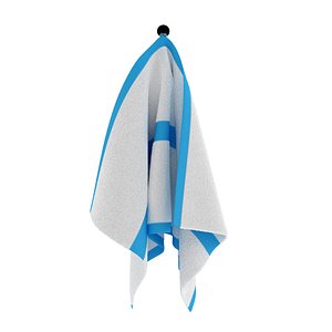 3d hanging towel model