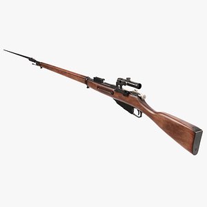 Mosin Nagant M1891 with Bayonet and Scope