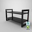 Black Stackable Shoe Rack
