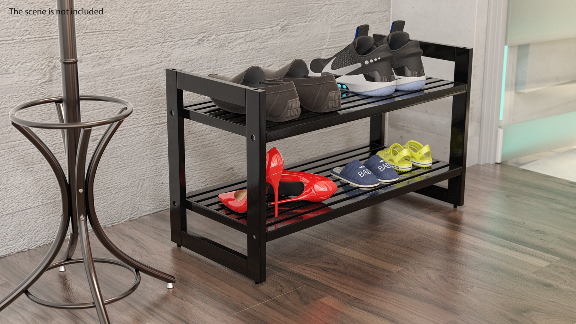 black stackable shoe rack 3D model https://p.turbosquid.com/ts-thumb/q6/7zfgEB/VeCkyA8y/blackstackableshoerack3dmodel003/jpg/1583994630/1920x1080/fit_q87/7adf08f6cd3b22a571a8f56014e4aff5c0416510/blackstackableshoerack3dmodel003.jpg