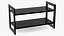 Black Stackable Shoe Rack