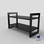 Black Stackable Shoe Rack