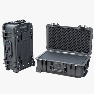 3D Rigged Tactical Case Pelican 1510 PBR model