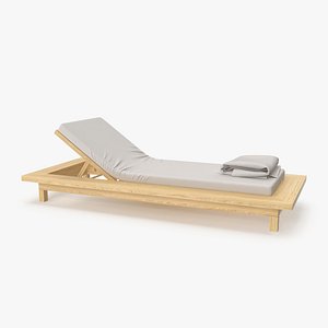 Outdoor Lounge with Towel