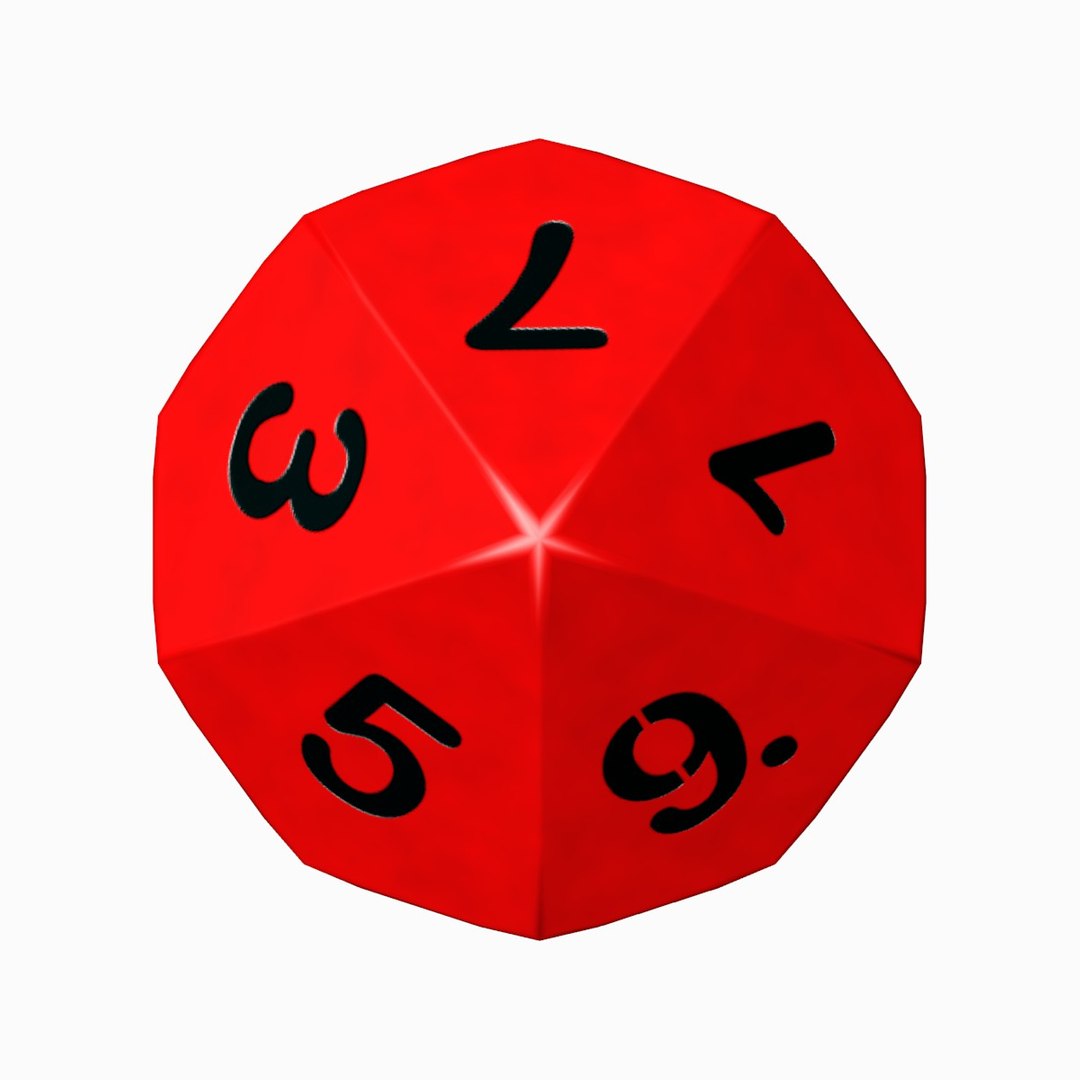 3d Sided Dice Model