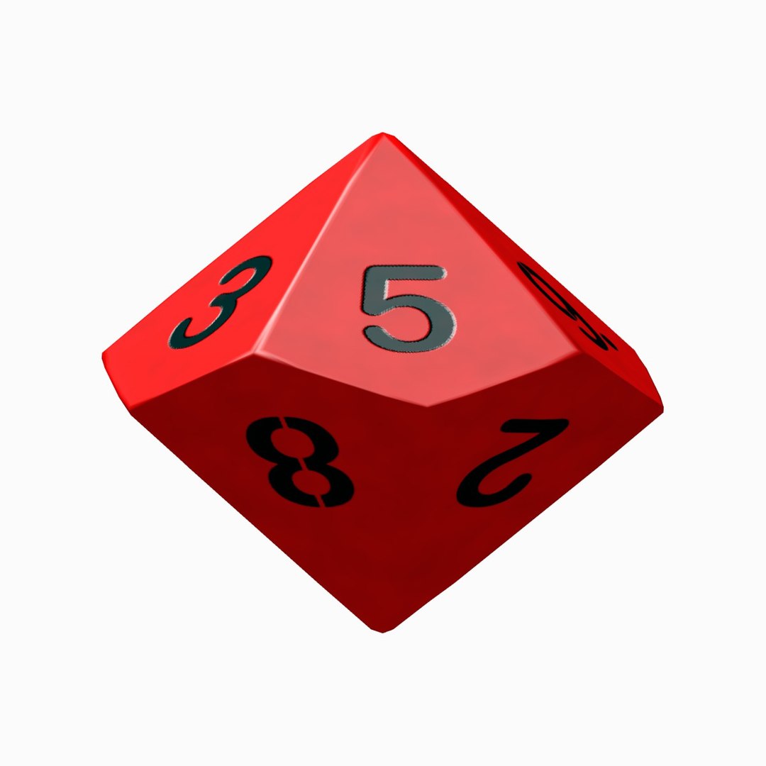 3d Sided Dice Model