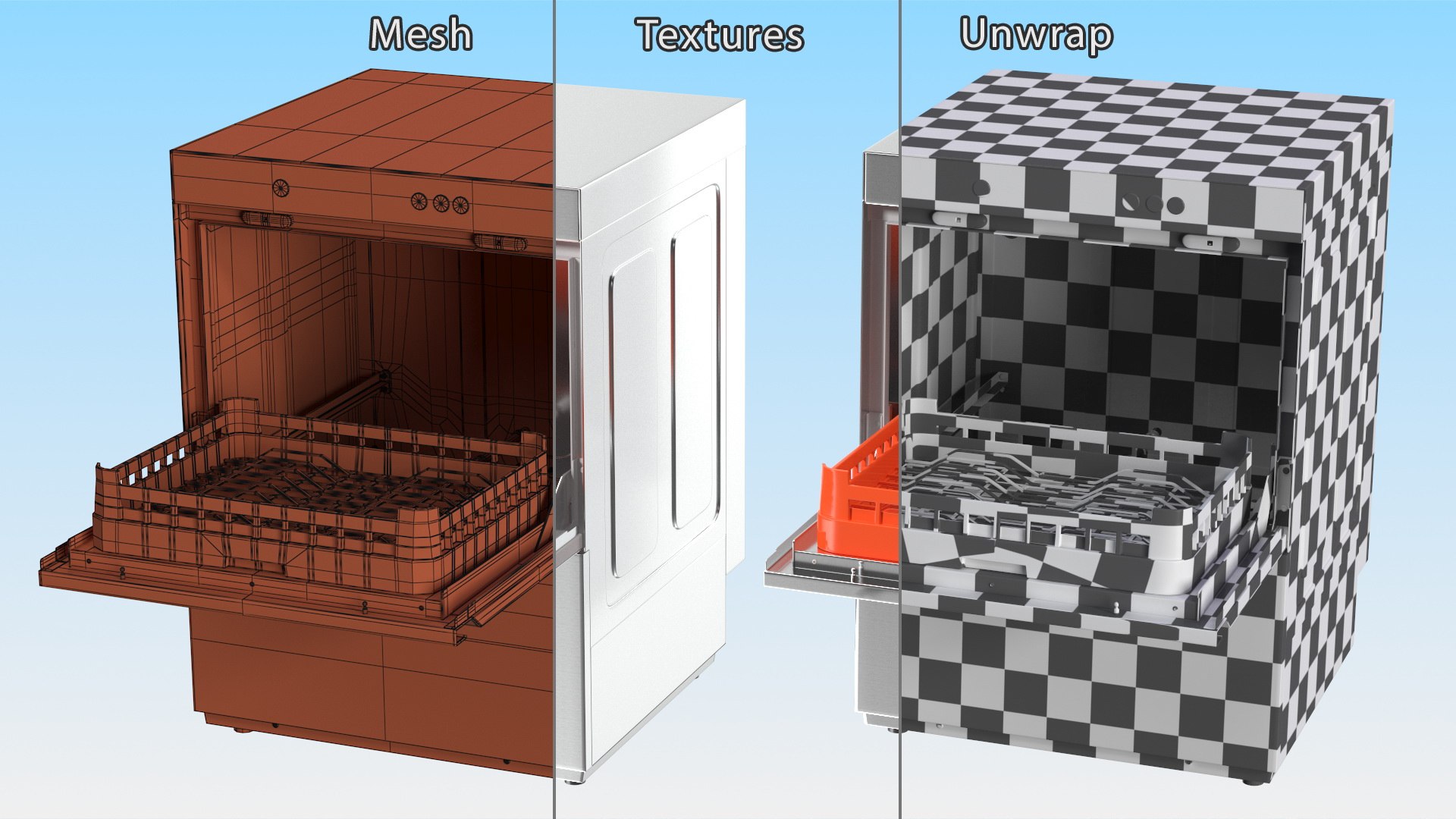 Commercial Dishwasher 3D model https://p.turbosquid.com/ts-thumb/q6/EHAV1r/I1/commercialdishwasher3dsmodel014/jpg/1661179923/1920x1080/fit_q87/5741f442c8c9aca0c5ea5016cfd3be20985b5b68/commercialdishwasher3dsmodel014.jpg