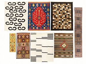 3D old vintage carpets