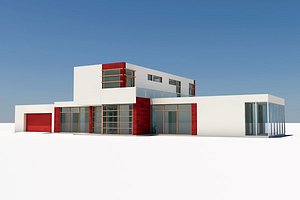 3d model modern house interior