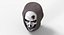 balaclava makeup skull face 3D