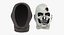 balaclava makeup skull face 3D