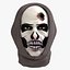 balaclava makeup skull face 3D