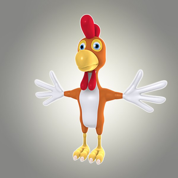 Cartoon Hahn 3D-Modell - TurboSquid 671626