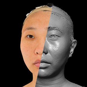 Asian Female 30s head scan 047