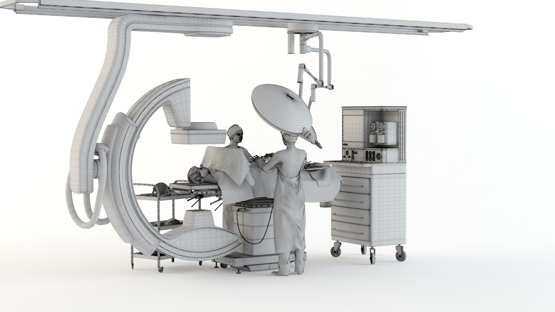 Surgeon Workplace 3D Model - TurboSquid 1480892