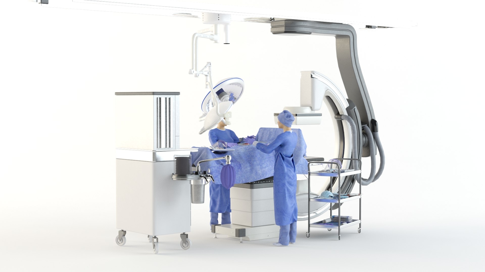 Surgeon Workplace 3D Model - TurboSquid 1480892