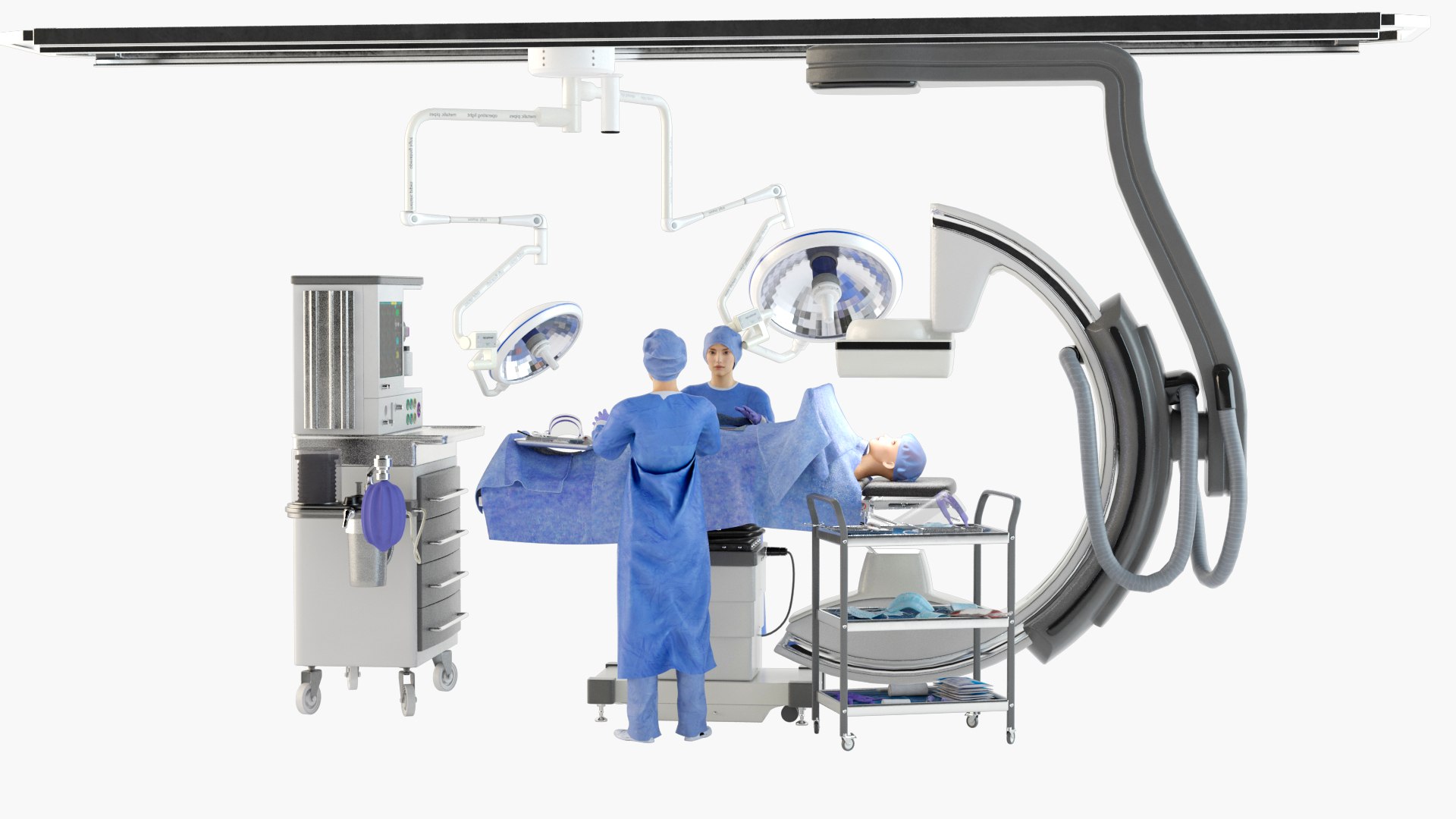 Surgeon Workplace 3D Model - TurboSquid 1480892