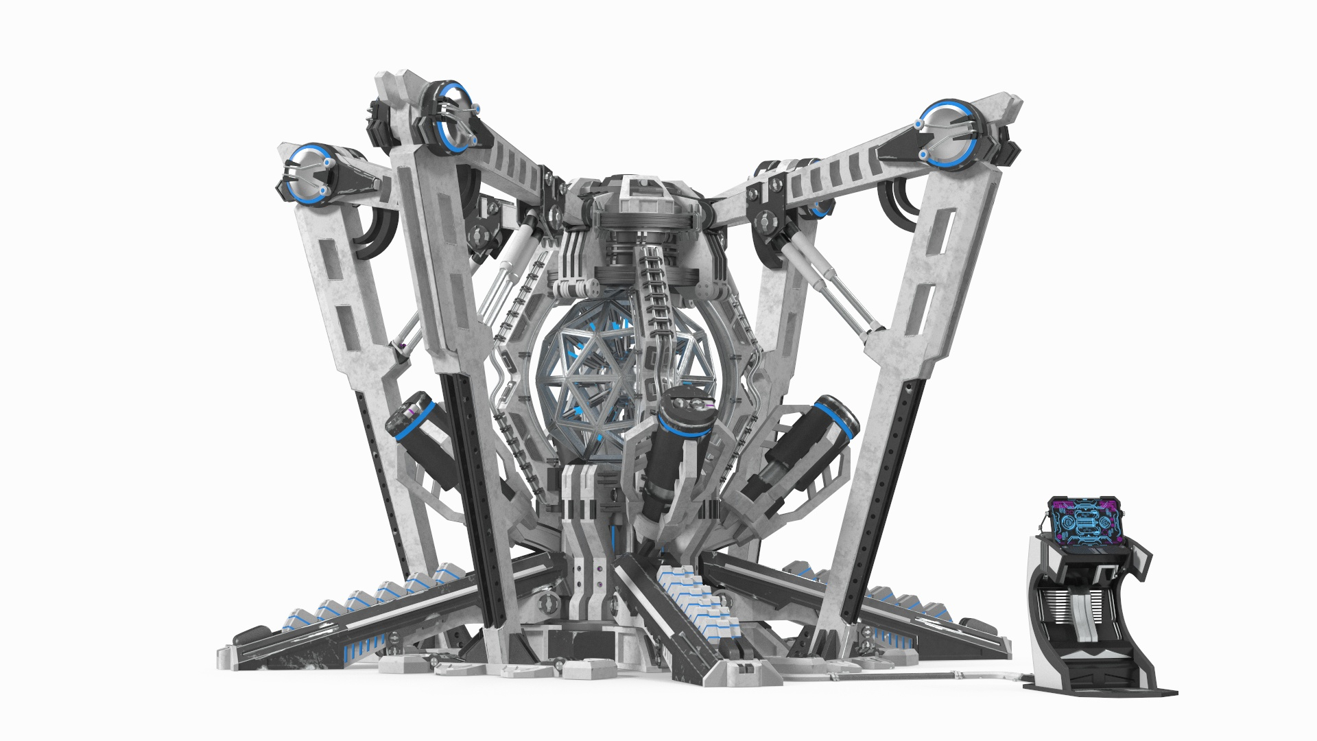 3D Model Futuristic Nuclear Reactor - TurboSquid 2223986