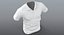 Low Poly Polo Shirt Weiß