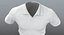 Low Poly Polo Shirt Weiß