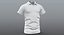 Low Poly Polo Shirt Weiß