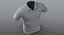 Low Poly Polo Shirt Weiß