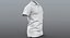 Low Poly Polo Shirt Weiß