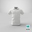 Low Poly Polo Shirt Weiß