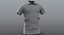 Low Poly Polo Shirt Weiß