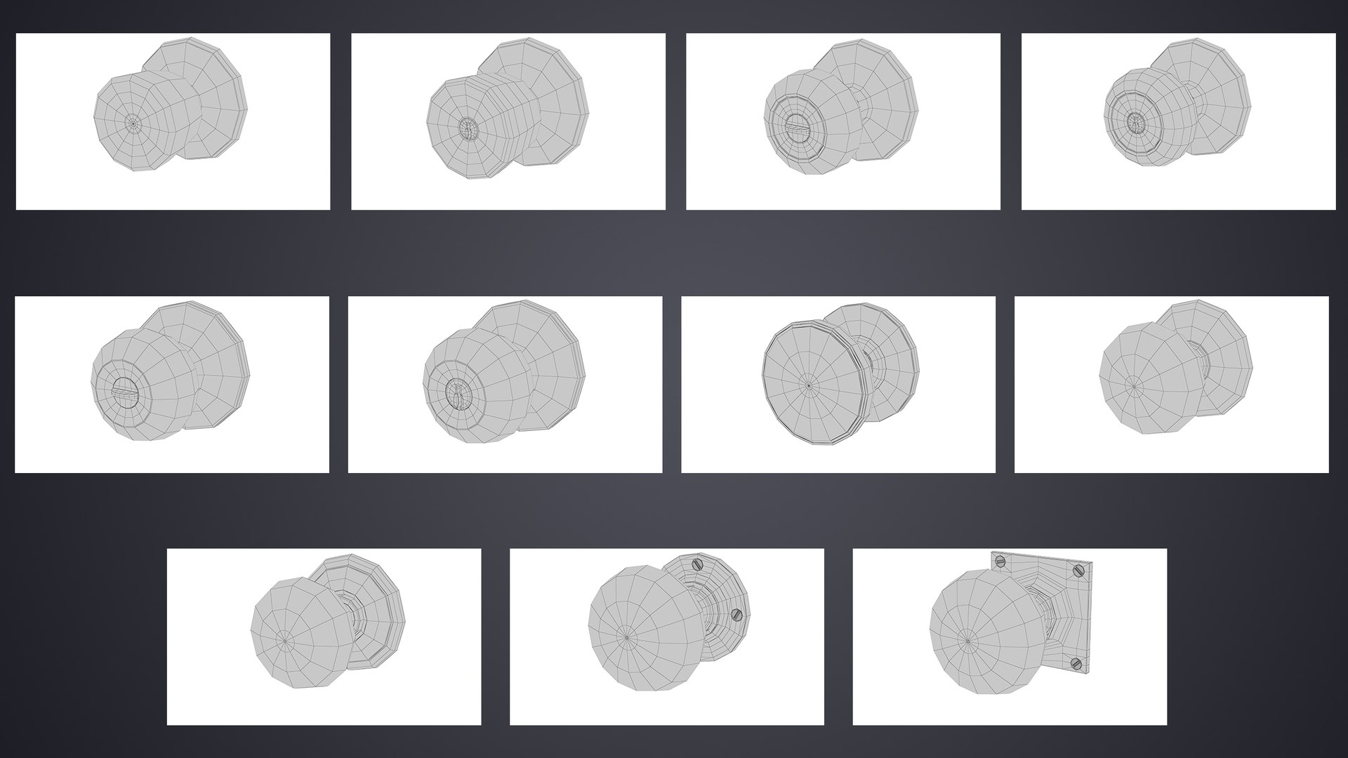 3D model Steel DoorKnob Lock Key Latch Hinge Collection V01 https://p.turbosquid.com/ts-thumb/q6/b9rspc/Oj/steelknob_wireframe/jpg/1625156908/1920x1080/fit_q87/fce8c1d0d5f57e65f6caa16c4a55a3f000442f0b/steelknob_wireframe.jpg