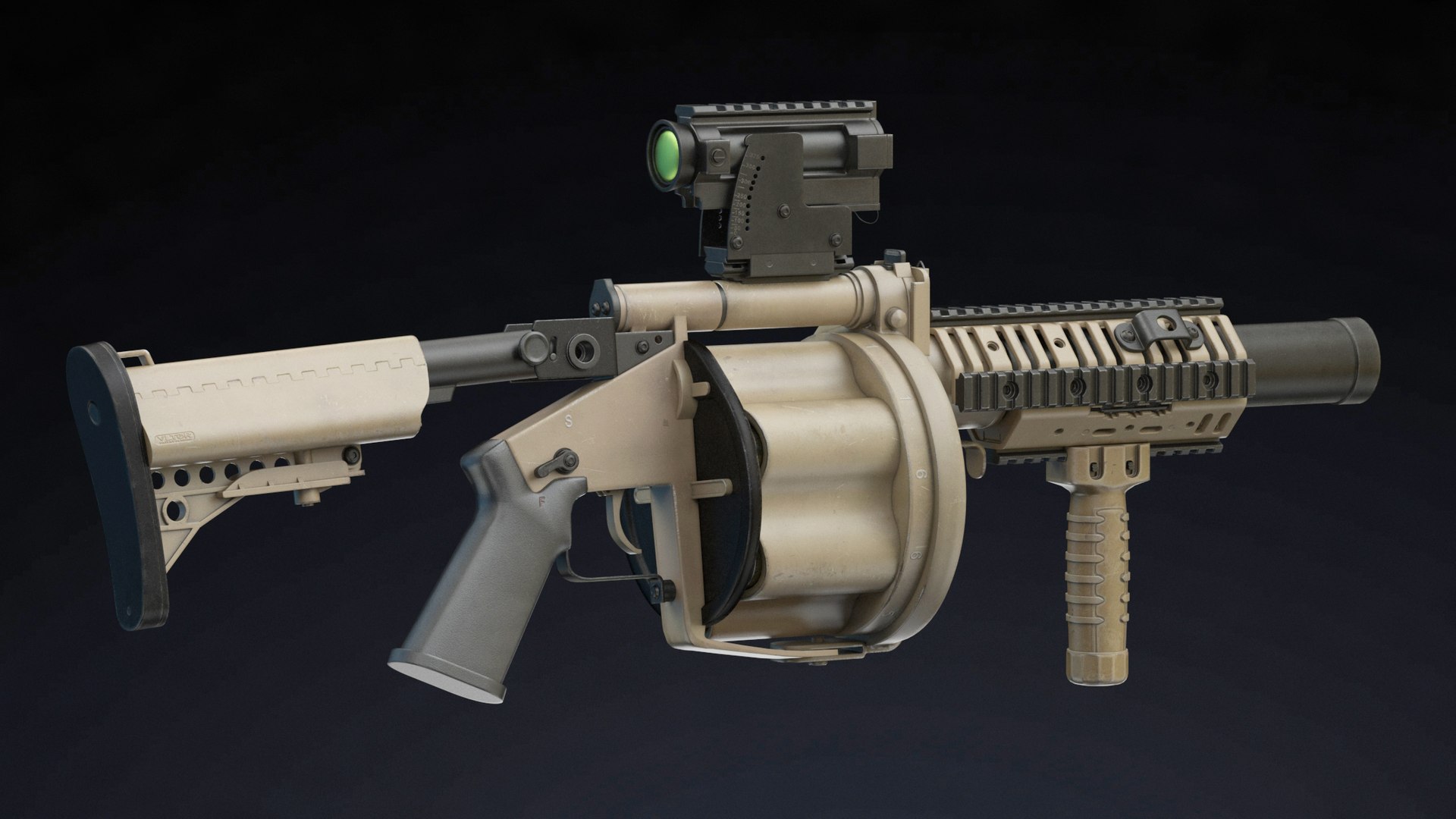 3D Milkor MGL Low Poly model - TurboSquid 1880315