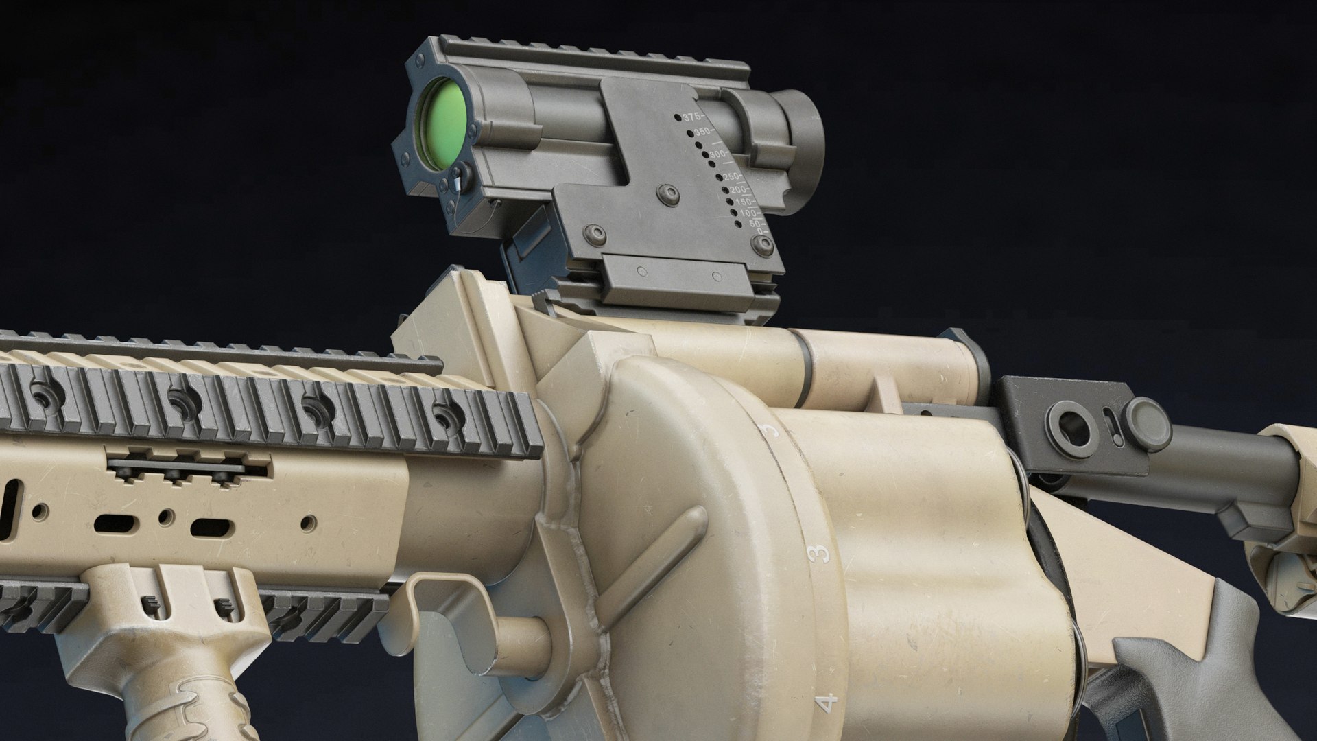 3D Milkor MGL Low Poly model - TurboSquid 1880315