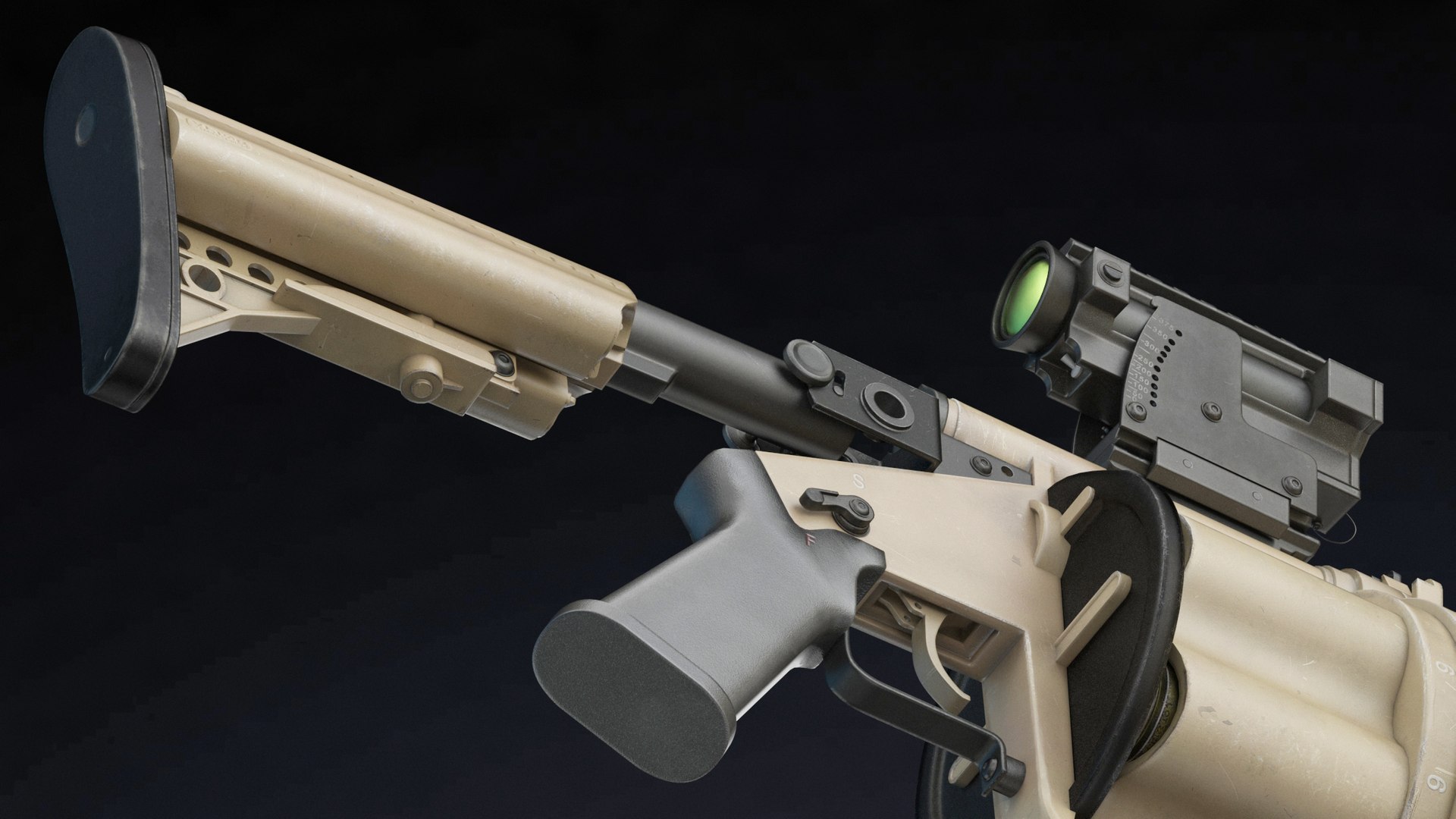 3D Milkor MGL Low Poly model - TurboSquid 1880315